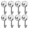 Black/Silver Magnetic Hooks Cruis Heavy Duty Neodymium Rare Earth Magnetic Hangers, Extra Strong Magnets With Hook For Hanging