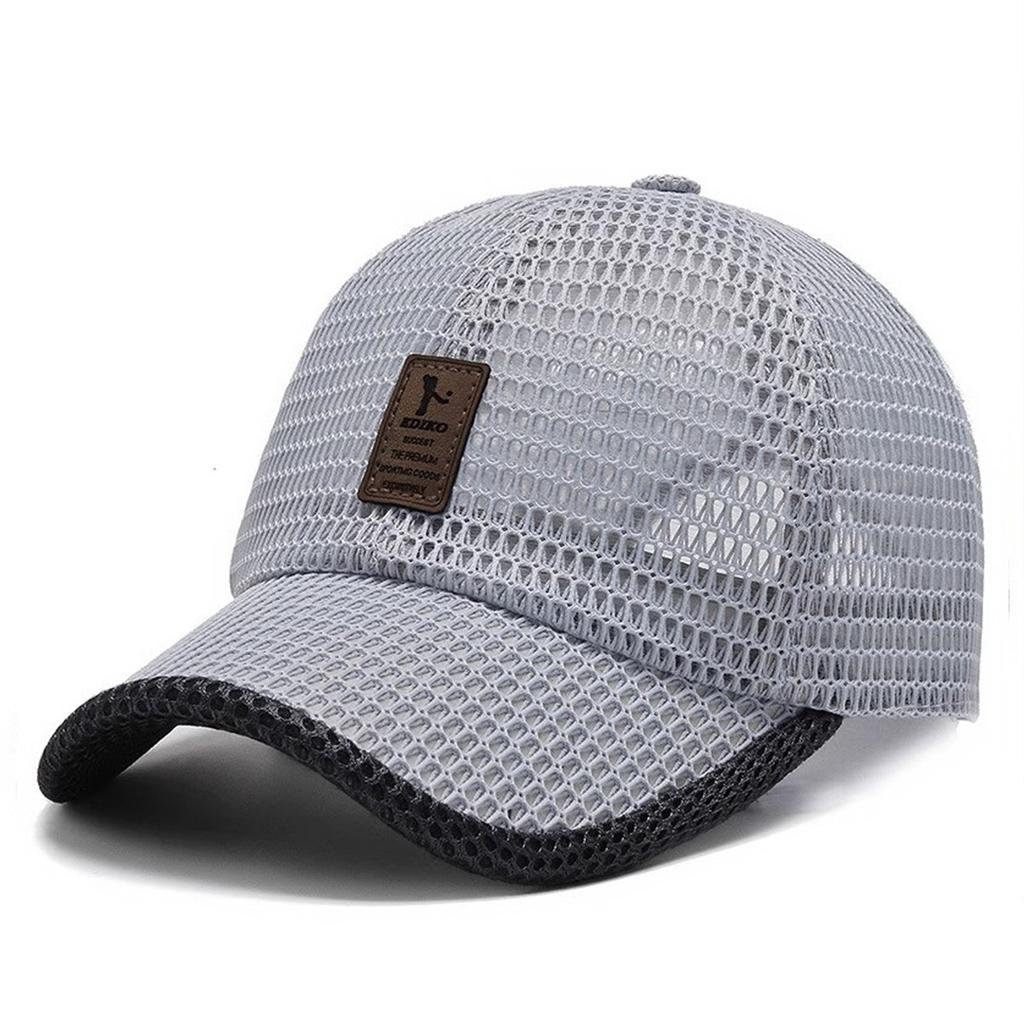 Summer Hat Men's Breathable Mesh Golf Quick-drying Baseball Cap High Sun Protection Big Head Circumference Cap