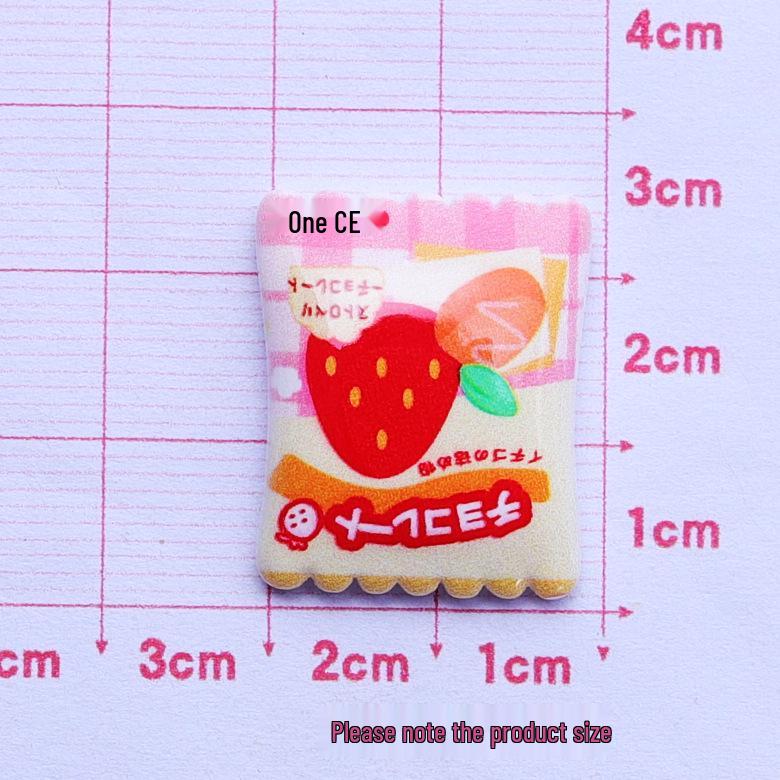 Glossy Handmade Cartoon Candy Resin Hair Clip DIY Accessories.