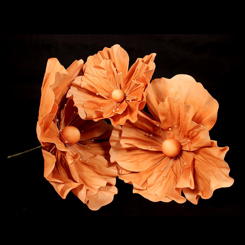 Wedding Aisle Floral Decorations: Foam, Silk, and Mesh Flower Arrangements