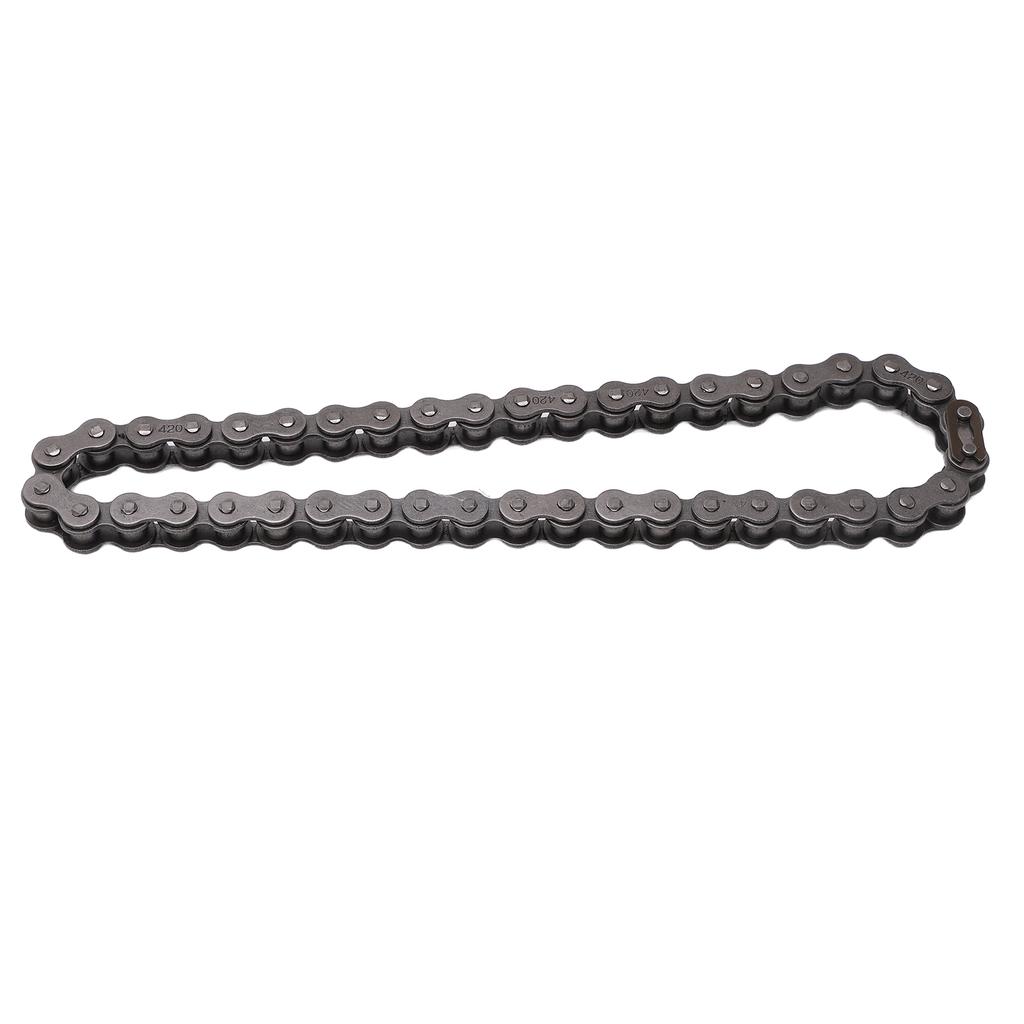 Chain Roller Tensioner 420 Chain 42L Kit Steel Alloy with Master Link for 212cc 196cc 6.5Hp Mini Bike