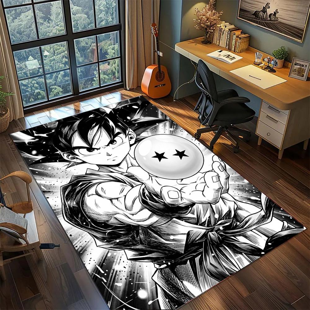 Dragon Ball!Rug Carpet Large Area Rug Non Slip Washable Floor Mat Gamer Room Bedroom Home Decor