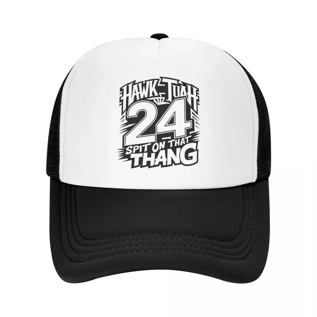 Hawk Tuah Spit On That Thang Vintage Mesh Baseball Caps Adult HipHop Trucker Worker Hats Adjustable Fishing Hat