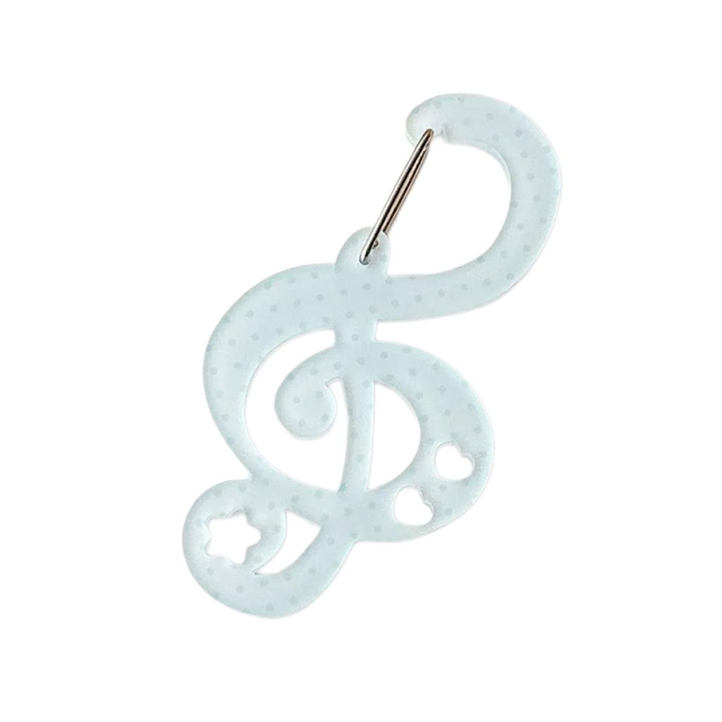 Acrylic Star Note Shape Carabiner Hook Clips Card Holder Keychain Portable Outdoor Keyring Hook Backpack Pendant Gifts