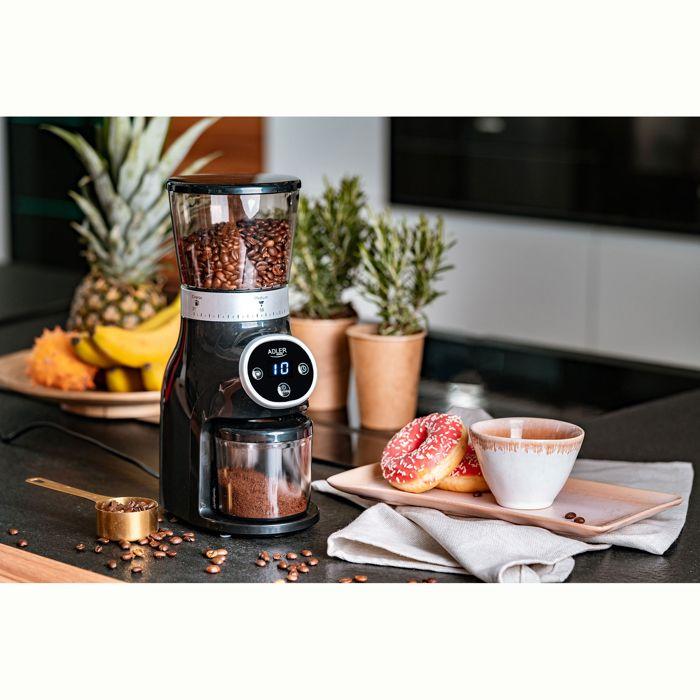 Moulin À Café Professionnel, Meules En Acier, 31 Réglages De Mouture, Café 90g/m Adler AD4450 300W Noir 03236