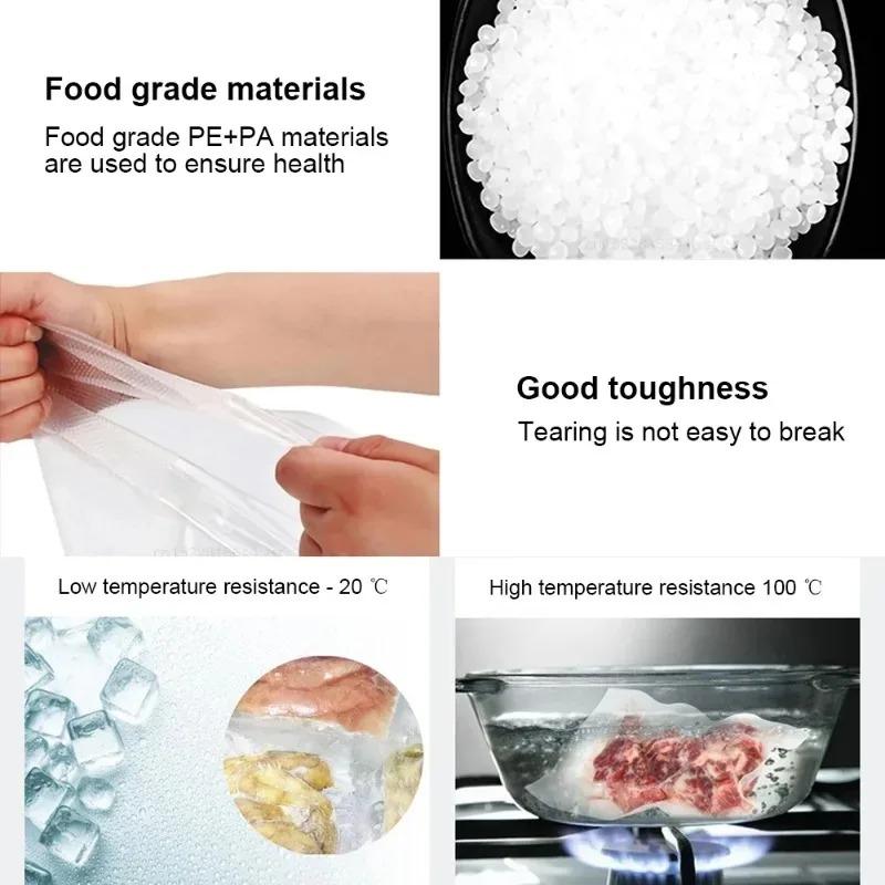 100pcs Vacuum Packaging Bags Empty Food Vacuum Bags Vacuum Sealing Bags Vacuums Sealer Bag for Food Vacuums Packed Bags 100pcs