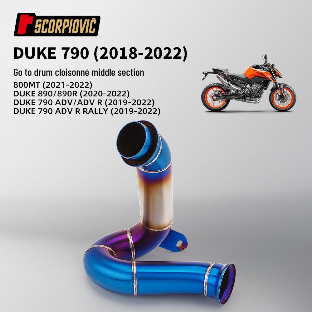 Exhaust Pipe Mod for Duke790/890, 790ADV, CFMOTO 800