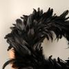 16inch Cocktail Feather Wreath Front Door Spooky Scene Party Favors Window Mantle