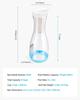 Water Filter Pitcher 6 Cup Glass Water Filtration Pitcher 211 Gallons