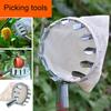 Adjustable Fruit Plucking Tool Stainless Steel Construction Fruit Pickers For Harvesting Apples Pears Citrus In Gardens