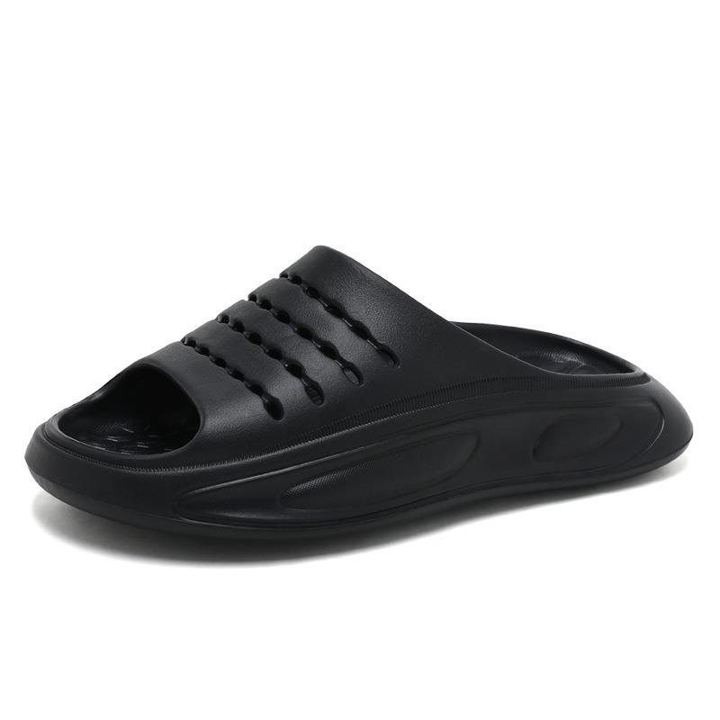 Summer new slippers men's fashion thick bottom home cool slippers non-slip and wear-resistant casual outer wear one-word drag