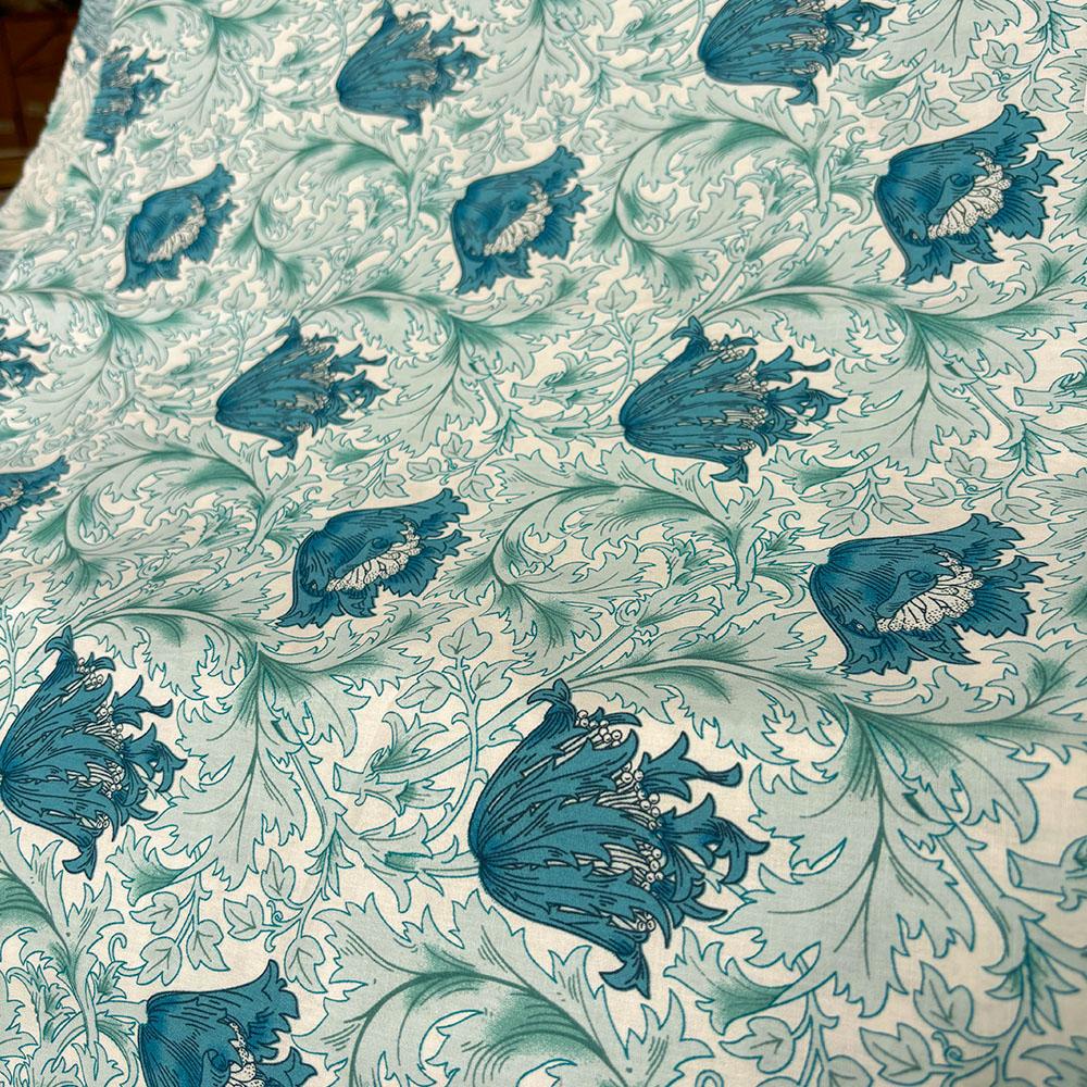 145x50cm Retro Style Morris Floral Printing Cotton Fabric For Sewing Clothing Dress Shirt DIY Pillowcase Bag Quilting Materials