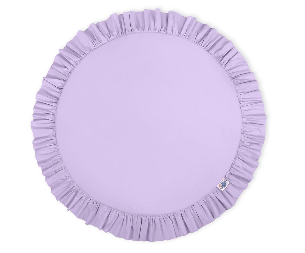 Play mat with ruffles - purple