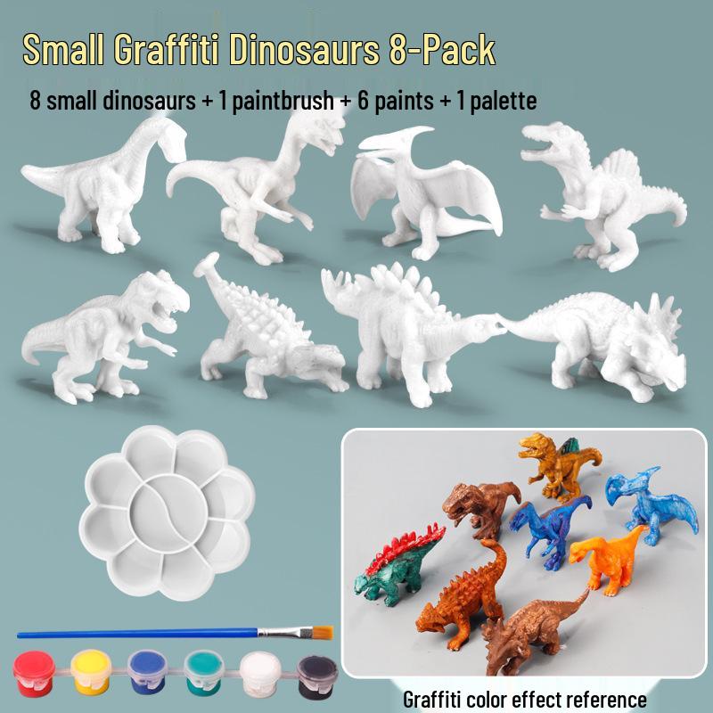 DIY Dinosaurier-Modell Malset für Kinder - Kreatives Graffiti-Spielzeug für Jungen und Mädchen