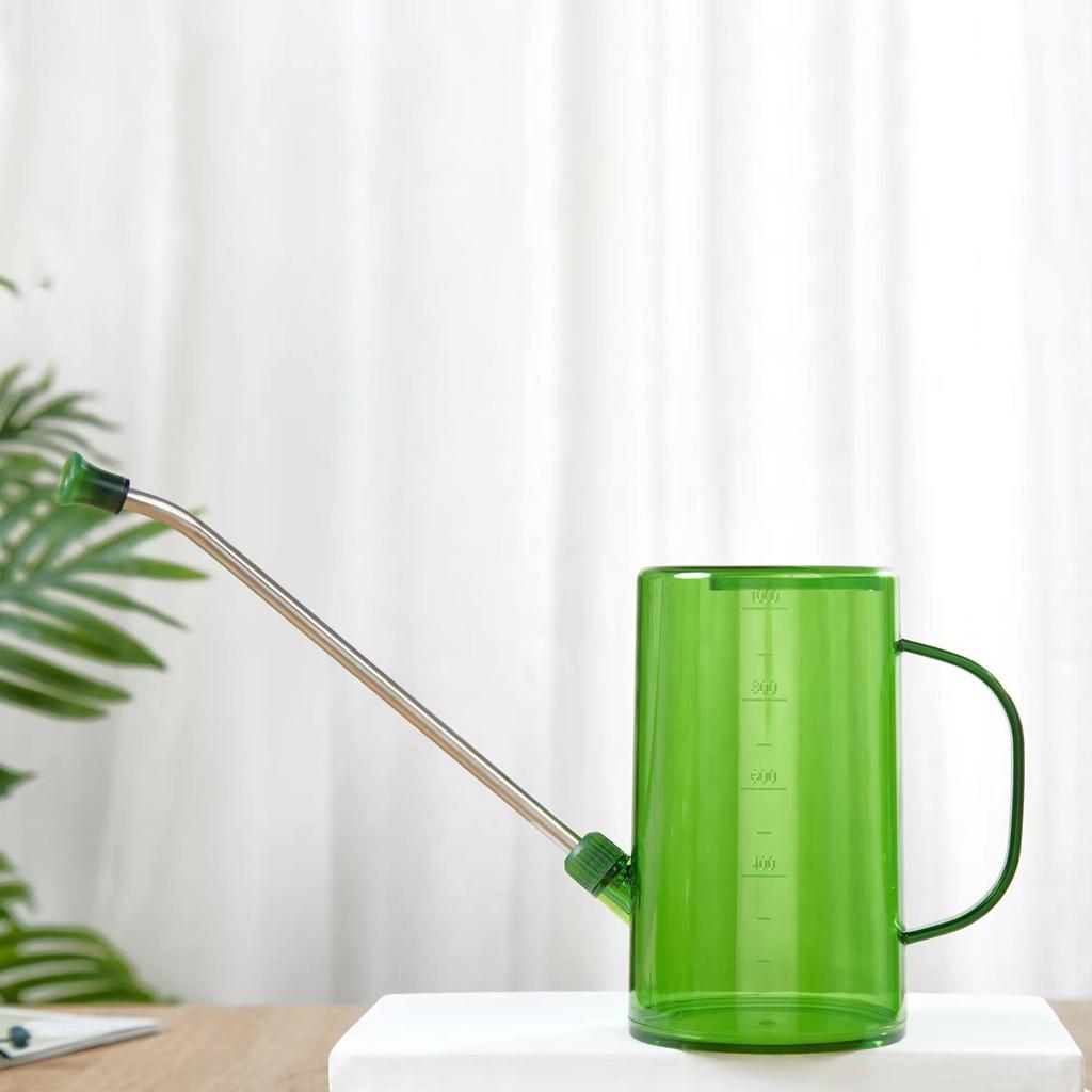 2L Watering Can with Long MouthPortable Flowers Gardening Tool for Indoor Outdoor Office Flower Bonsai House Plants Watering Pot