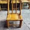 Bamboo Rocking Recliner Chair - Children's Model with Woven Basket Design