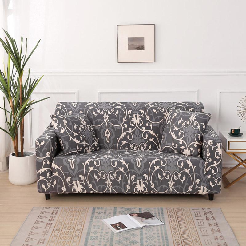 Printed Stretch Sofa Slipcovers Elastic Sofa Covers for Living Room Funda Sofa Chair Couch Cover Home Decor 1/2/3/4-seater