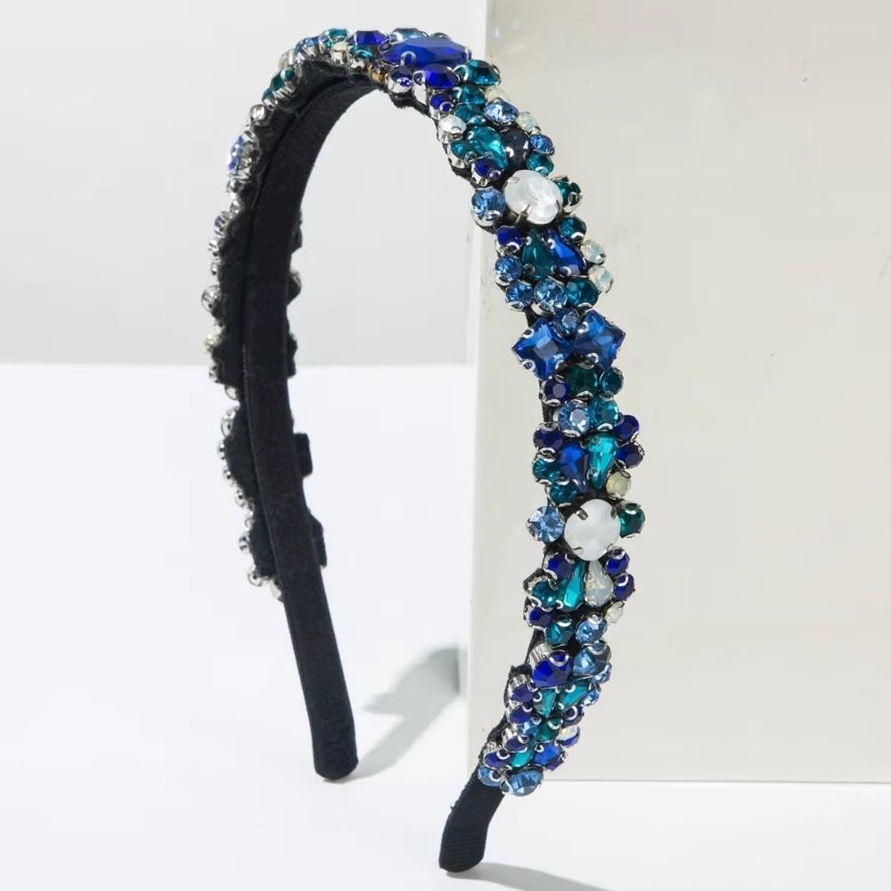 Rhinestone Full Diamond Headband European and American Hair Ties Baroque Hairbands  Hair Accessory