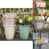 Vibrant Plastic Hanging Planter For Garden Or Balcony Wall Flower Pot Decoration