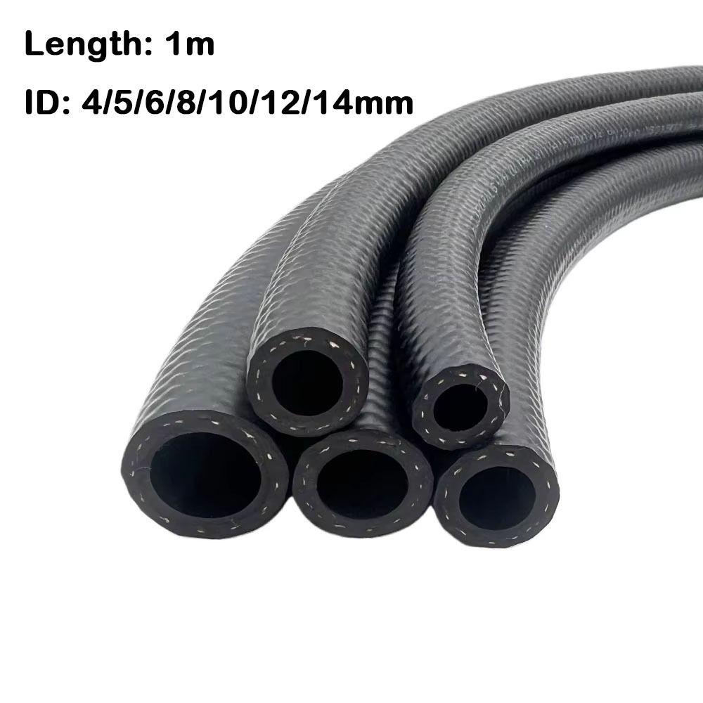 Multifunctional NBR Oil Resistant Hose ID 4 5 6 8 10 12 14mm Vacuum Hose Durable Car Fuel Hoses
