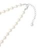VINGTAINE Pearl Necklace, Gradient Line, Large Pearls, Elegant, for Occasions, Formal Occasions, Receptions, Parties, Weddings, GraduationEntrance