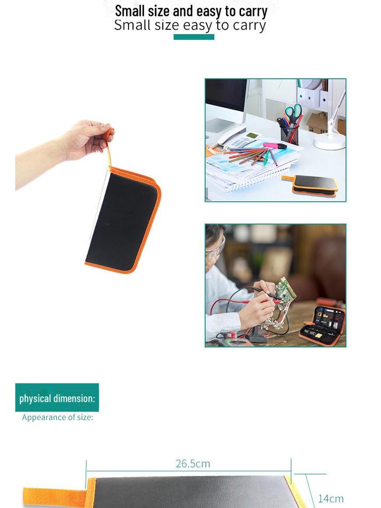 15-teiliges elektrisches Lötkolbenset mit einstellbarer Temperatur für Studenten