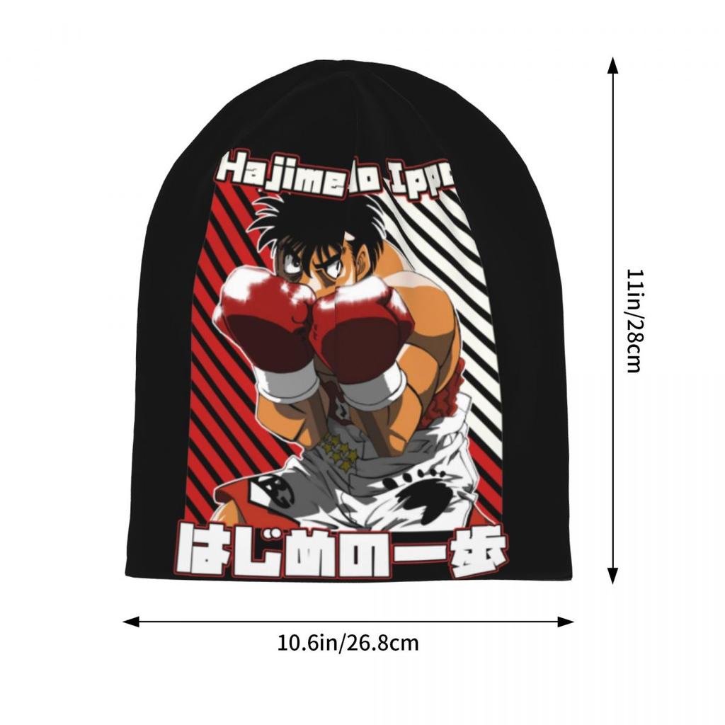 Hajime No Ippo KBG Accessories All Season Beanies One Step Makunouchi Bonnet Hats Windproof Skullies Hat Birthday Gifts Idea