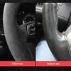 Car Steering Wheel Cover For Tesla Model 3 2015- Model Y - Ized Hand-stitched Suede Leather Car Accessories