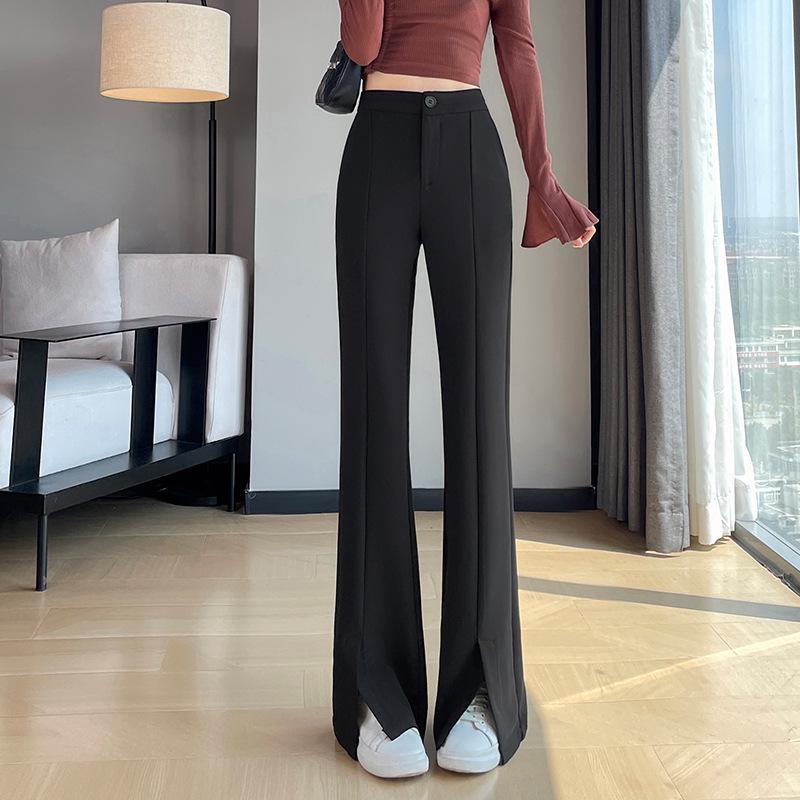 

Women s High Waist Split Flare Pants: Slimming, Leg-Lengthening Casual Trend Large