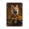 Metal Sign Gentleman Dog Wall Decor, Vintage Tin Plate for Living Room 20x30 cm