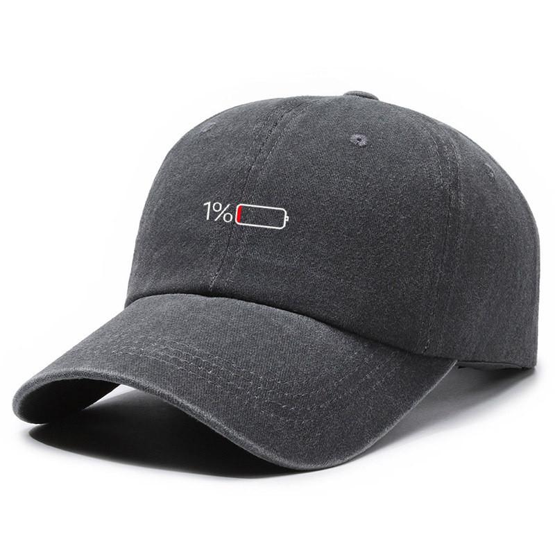 Vintage Wash Cotton Baseball Cap With Curved Brim For Casual Style And Sun Protection