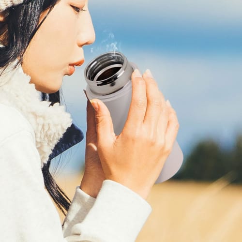 Atlas Airlist ARSS-300GG, 300ml Water Bottle, Vacuum Insulated, Stainless Steel, Ultra-Lightweight, Slim, Small, Mini Bottle, Compatible with Sports D