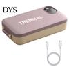 Scaldavivande da Viaggio Elettrico per Pranzo, Capacità 900ml, Scaldavivande Portatile, Rivestimento in Acciaio, Ricaricabile via USB, Riscaldato, Ermetico, Temperatura Costante