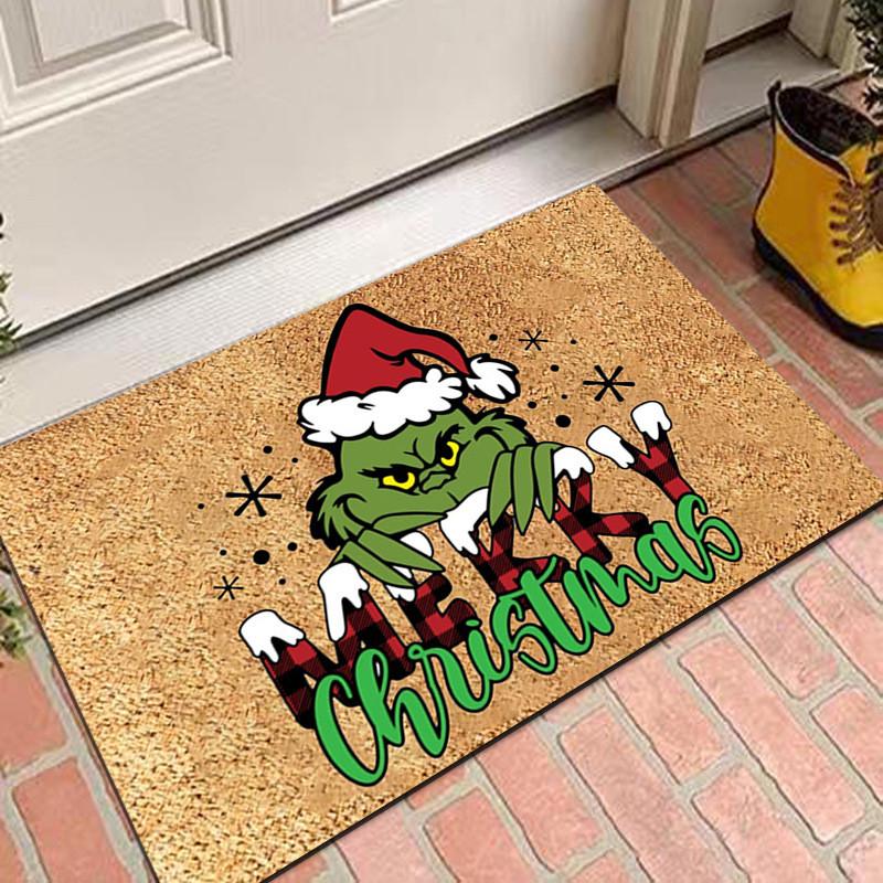 Christmas Decorations, Door Mat Indoor Outdoor, Easy Clean Stain And Fade Resistant, Decor Party Supplies
