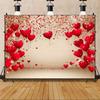 Red Pink Heart Balloon Background Multi Functional Love Banner Birthday Festival Wedding Couple Portrait Photography Backdrop