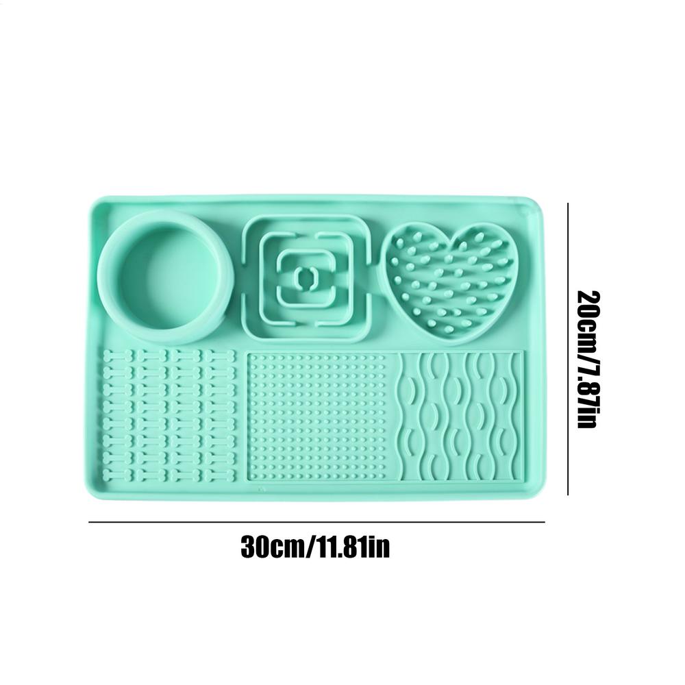Lick Pads For Dogs Silicone Puppy Licking Mat Non-slip Slow Feeder Bowl Interactive Puzzle Toy For Mental Stimulation Sensory