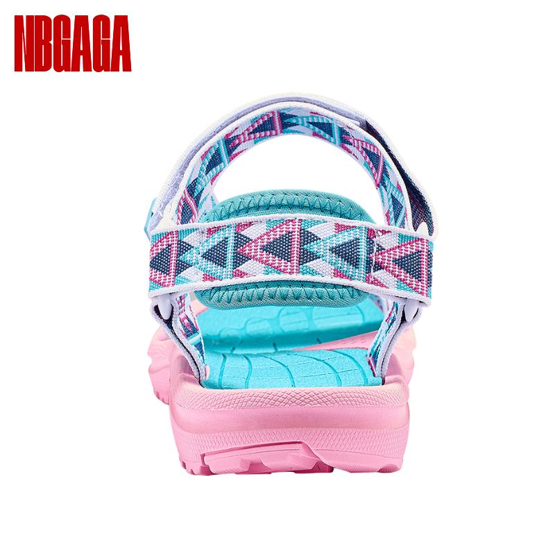 Girls Outdoor Sandals Summer Lightweight Breathable Walking Beach Shoes Open-Toe Comfortable Outdoor Sport Sandals for Kids