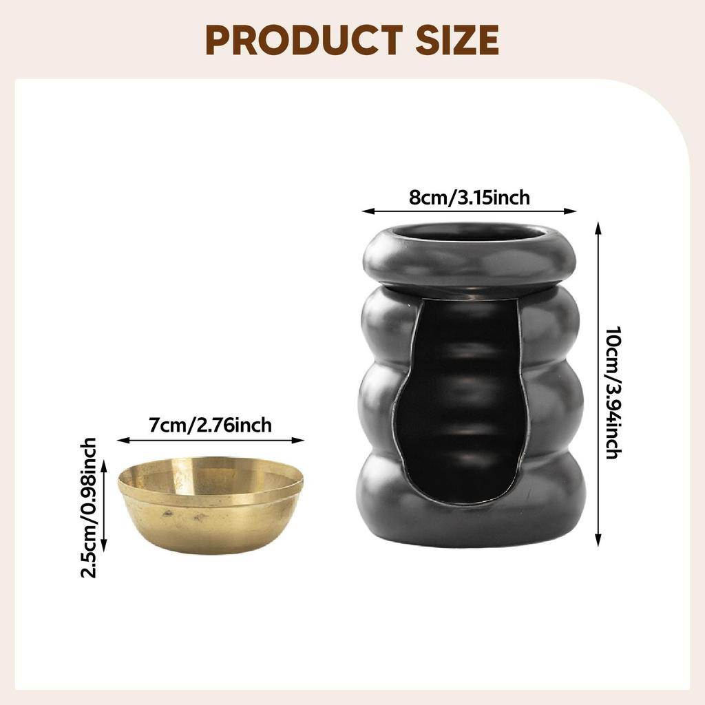 Essential Oil Burner Multipurpose Nordic Ornament Home Decor Lightweight Wax Melt Burner for Desktop Living Room SPA Party Home
