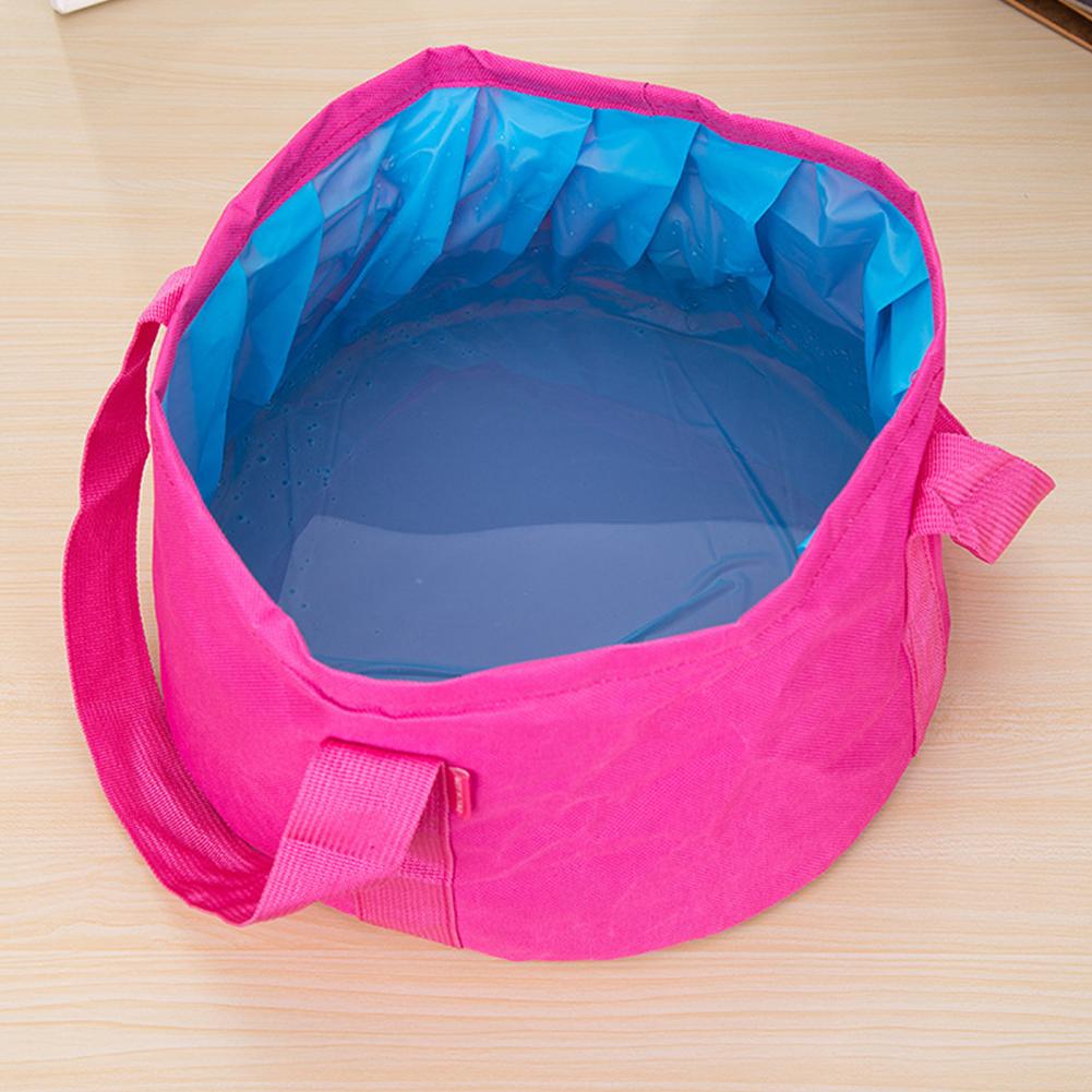 15L Camping Bucket Outdoor Wash Basin Waterproof Folding Bucket Portable Collapsible Water Bucket for Travel Fishing