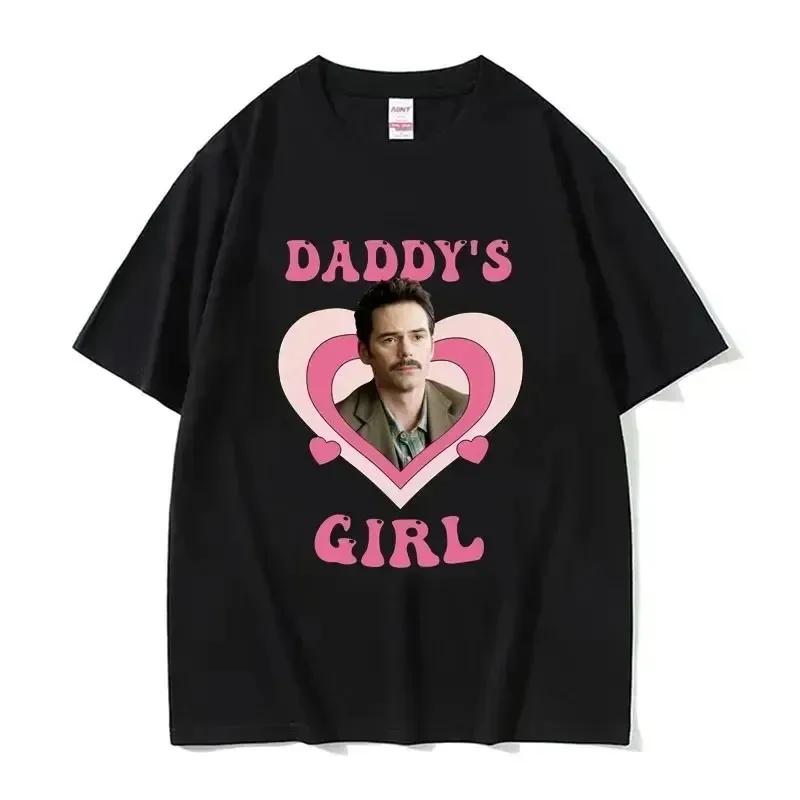 Daddy's Girl Robert Pattinson UnisexPrint Cotton T Shirt Twilight Saga Vintage 90s Short Sleeve Tshirt Oversized T-shirts