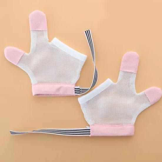 Thumb Sucking Guard Gloves Breathable Anti Finger Sucking Gloves To Stop Nail Biting Sucking Thumbs Fingers for Baby
