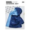 Jungen Kapuzen-Fleece-gefütterte wendbare Windjacke für große Kinder Herbst-Oberbekleidung