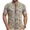 Men's Short Sleeve Cycling Jersey Breathable Quick Dry Half Zipper Round Neck Lightweight Sportswear for Outdoor Riding