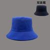 Hot Seller Simple Solid Color Reversible Bucket Hat Casual Short Brim Sunshade Hat In Stock