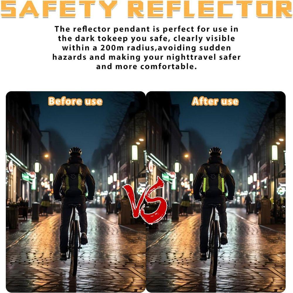 Lightweight Reflective Backpack Pendant Reflective Effect Reflective Straps  Outdoor Tool