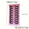 10 Pairs Of Fluffy False Eyelashes Set, Creating Natural Curled Eyelashes, Girl Group's Thick And Full False Eyelashes