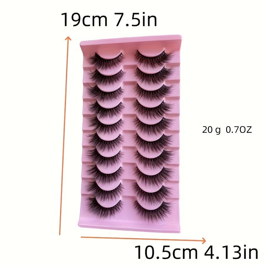 10 Pairs Of Fluffy False Eyelashes Set, Creating Natural Curled Eyelashes, Girl Group's Thick And Full False Eyelashes