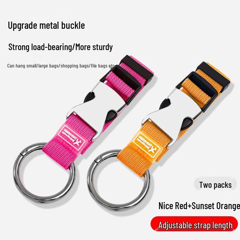Travel Essential Suitcase and Backpack Anti-Lost Bungee Cord Strap with Hanging Buckle