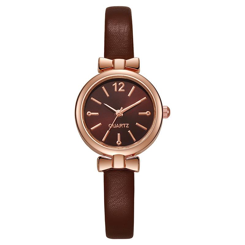 

Маленький циферблат элегантные женские часы модный дизайн женские кварцевые наручные часы оригинальные женские часы кофейный