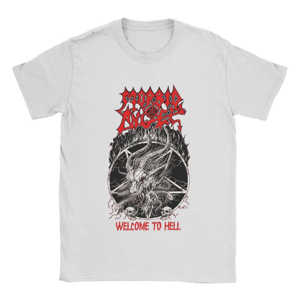 Men's T-Shirt Morbid Angel Death Metal Humorous Cotton Tees Short Sleeve T Shirt Round Neck Tops New Arrival
